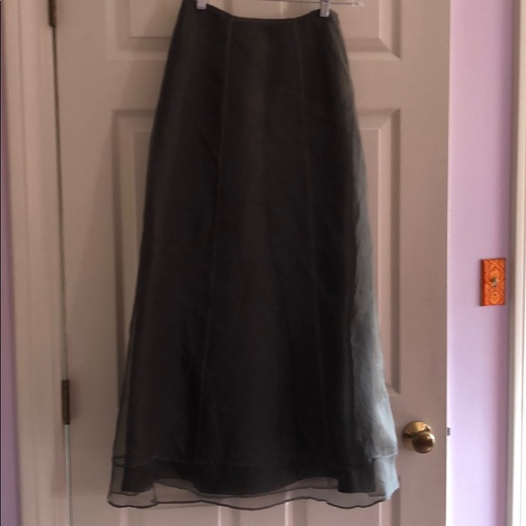 Unique and elegant Anthro full-length silk skirt. - Picture 1 of 6
